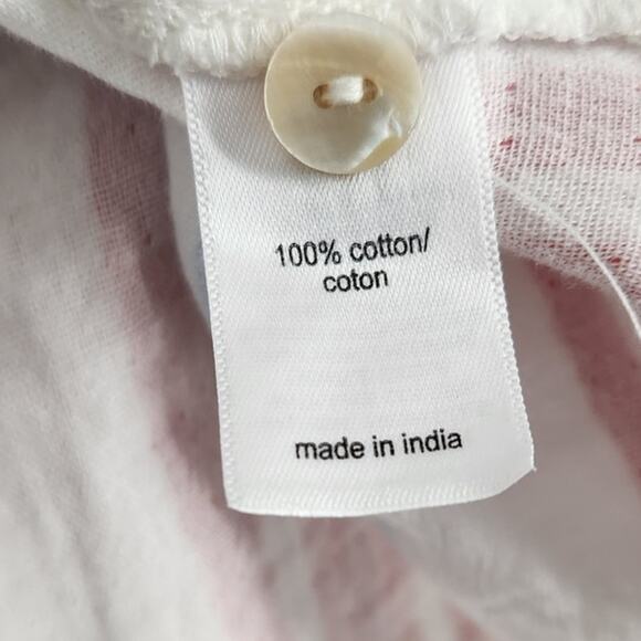 Maurices Vertical Striped Long Sleeve Button Down Cotton Top Womens Size Large L - Picture 4 of 4